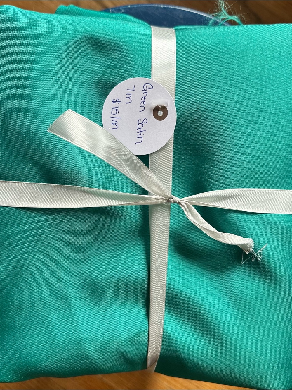 Emerald Green Satin Fabric Bundle - 7 meters